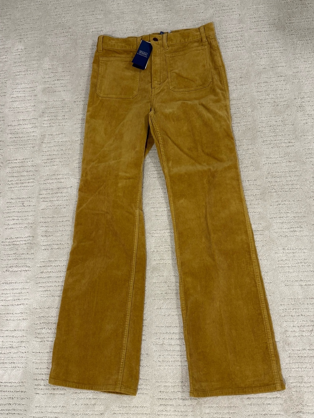 Polo by Ralph Lauren Women's Wide-Leg Corduroy Pants in Mustard